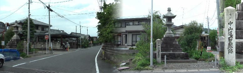 蒼野ケ原一里塚跡。 蒼野ケ原一里塚跡