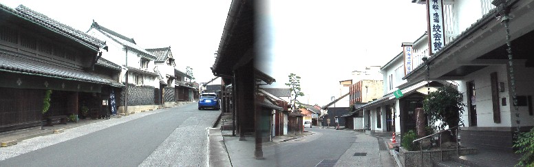 有松絞り会館付近の街並み。 有松・鳴海絞会館