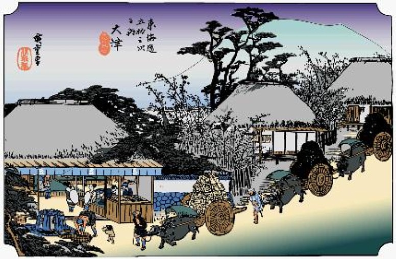 東海道五十三次、大津宿2