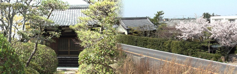 大智院全景。左：本堂。