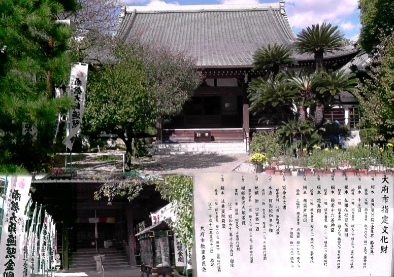 延命寺本堂（上）。下は弘法大師堂。知多四国霊場第四番札所。 延命寺楼門。 延命寺楼門から本堂を撮る。 延命寺案内文 歩いて巡拝 知多四国 １～６番札所 大府周辺 知多四国霊場会公式サイト 延命寺