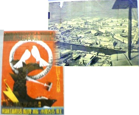 昭和１２年に開催された汎太平洋平和博覧会のポスターと会場の写真、