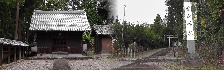 白山神社。勝山古墳もこの境内にあります。