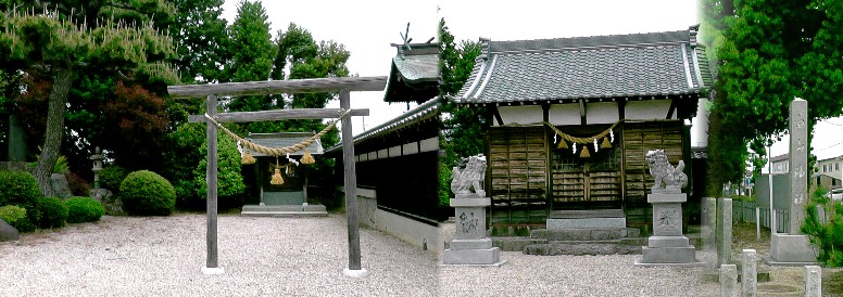 白山神社。 白山神社