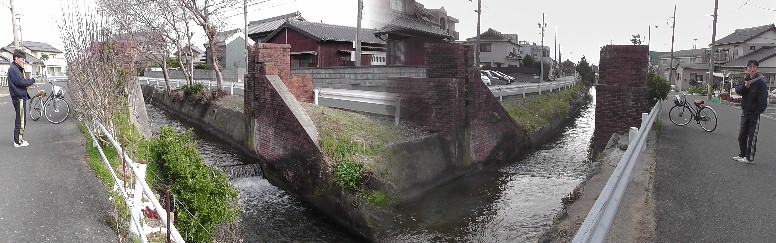 牟呂用水のミニ発電所跡。 ミニ発電所跡