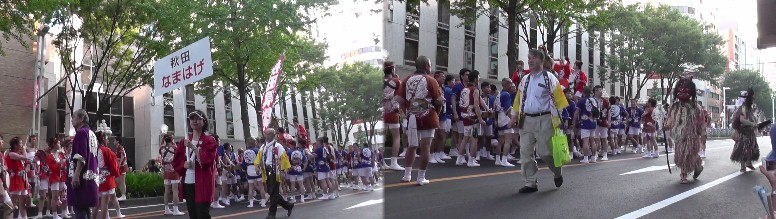 秋田から「参加のなまはげ」。 第68回広小路まつり 第1部 第２部 第３部 第４部 第５部