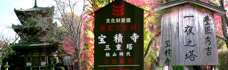 宝積寺三重の塔。 宝積寺