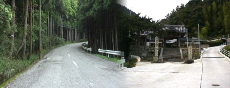 松屋本陣にあった門はこの法安寺の山門として保存されています。