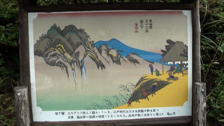 広重画検証:筆捨山絵の右茶店付近は一般住宅があり近寄れません。