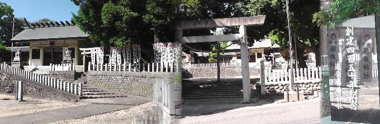 追分藤井神社。市内に同名の藤井神社があり、こちらは追分藤井神社となっています。