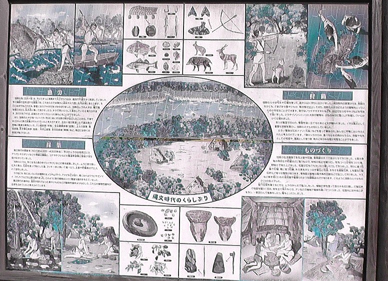 芋川遺跡の説明案内板。