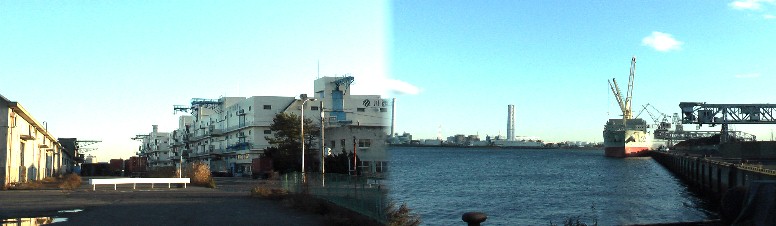 稲永埠頭の風景。