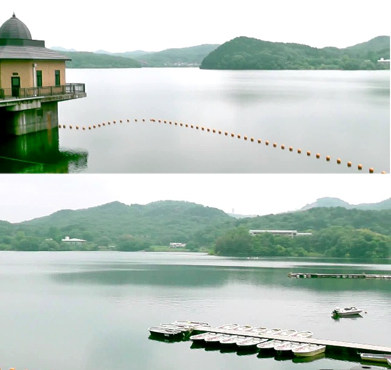 入鹿池風景２点。