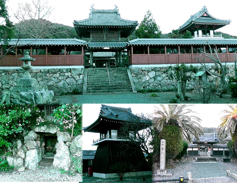 常光寺。「東海七福神」。愛知県では珍しい回廊式建築の寺院。京都の公家、準大臣烏丸資任 が 応仁2年、乱を逃れ、堀切の浜辺近くに当寺を建立し潔堂和尚を開山に迎える。本尊は聖観世音菩薩。 江戸時代には、奥郡曹洞宗寒厳派寺院の中心で、神島、登志島