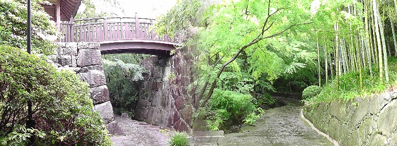 丈山苑庭園内。