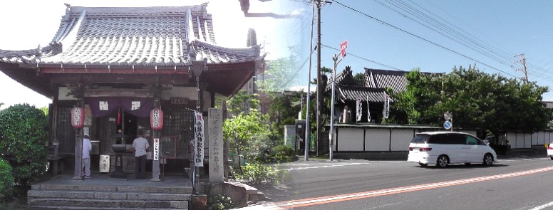 海潮院。知多四国霊場第五十四番札所。当初は野間の大御堂寺の一山「竜松院」というところであったが 明治維新で廃院したので海潮院に移ったという。 歩いて巡拝 知多四国 １８～２１札所 半田市周辺 知多四国霊場会公式サイト 神前神社・海潮院