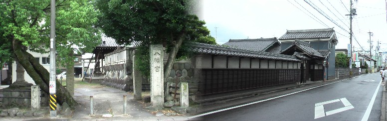 宿場の面影残す街道風景。