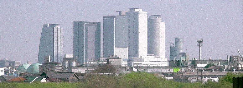 萱津神社付近から名古屋駅付近を撮る。