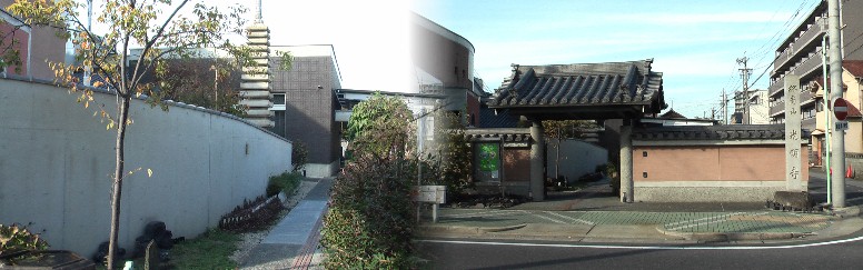 光明寺。太閤記には「秀吉公(1536年~1598年)幼稚の時、光明寺にて手習いせられよし・・」 とあり、佳境遊覧には當山の事であると記されている。また、後鑑という書物には「応永三十二年 (1425年)十二月、前将軍足利義持公、尾張光明寺を祈