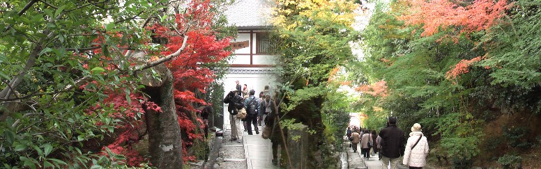 高台寺から「ねねの道」に下る石段。