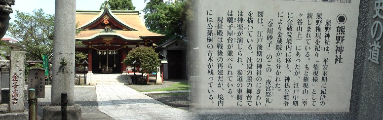 金蔵院の真向かいにある熊野神社。