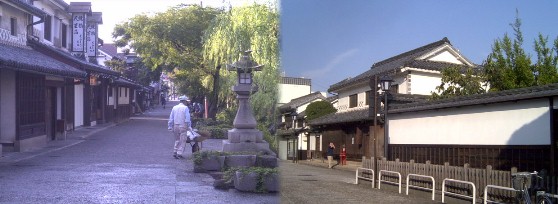 倉敷川沿いの町並み