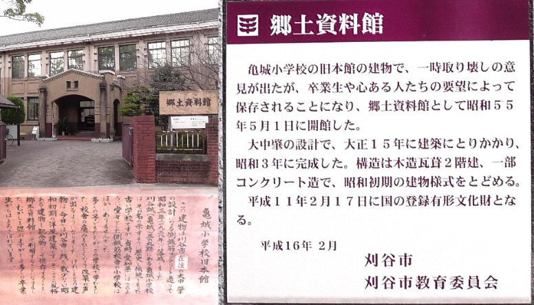 国登録有形文化財。刈谷市郷土資料館。