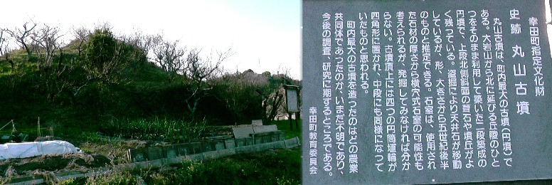 丸山古墳。 丸山古墳