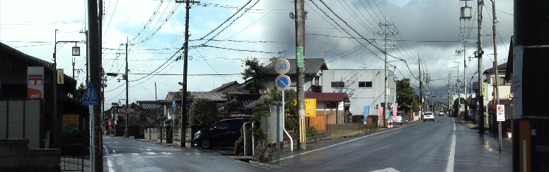 中仙道、又十屋敷前の町並み。