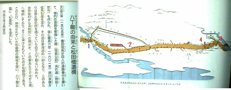 八丁なわ手と松田橋遺構