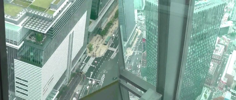スカイプロムナードから名古屋駅前を撮る１。