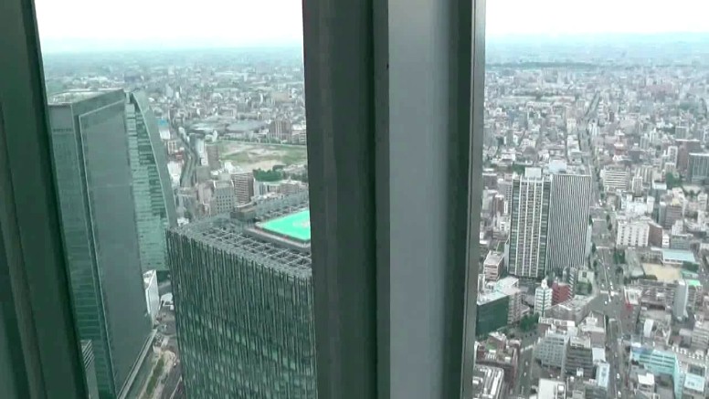 スカイプロムナードから名古屋駅前と市内北方面を撮る２。