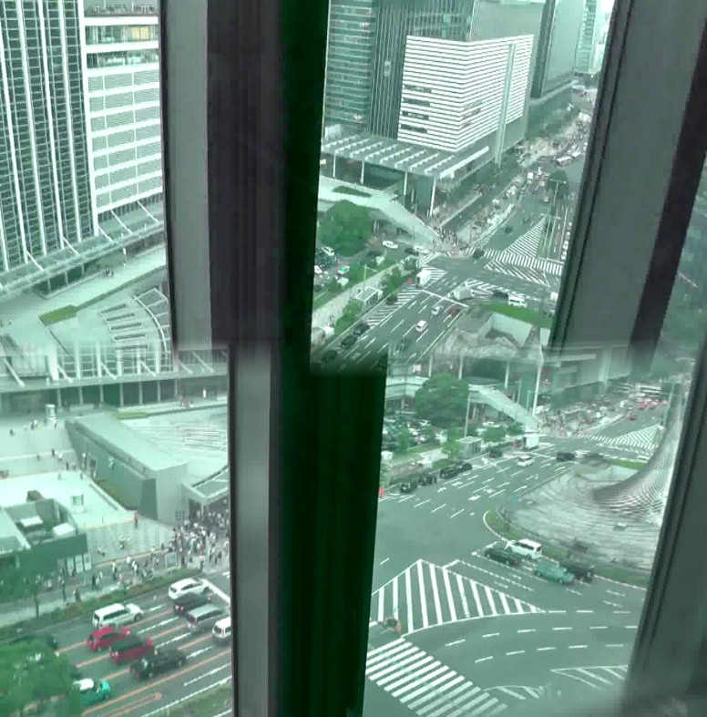 スカイプロムナードから名古屋駅前を撮る４。