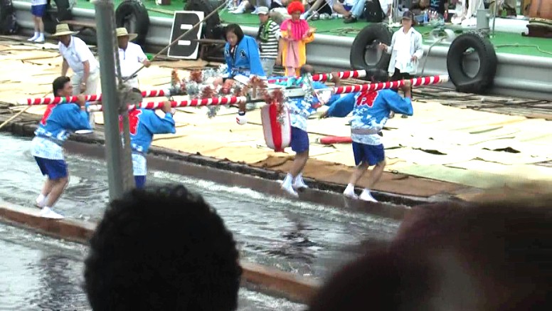 セイルドリル (36枚の帆を一斉に張る)披露 名古屋港まつり1部 名古屋港まつり4部 名古屋港まつり7部 名古屋港まつり8部