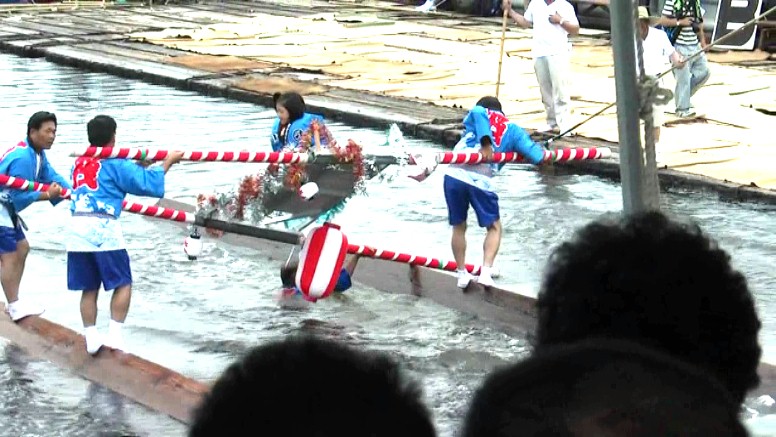 セイルドリル (36枚の帆を一斉に張る)披露 名古屋港まつり1部 名古屋港まつり4部 名古屋港まつり7部 名古屋港まつり8部