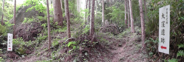 大窪遺跡。国道３０１号線左側に大きな遺跡の看板がでていましたので予定には無かったですが 見過ごすわけには行かないのが本サイトの使命、歩く身には距離が書いてないのが不安でしたが 行けども草むらに入り到達できず予約時間の 「松平ともえ号」に不安