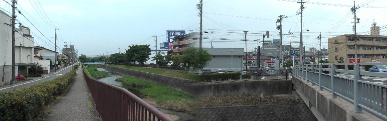 鎌倉街道が越えた扇川と砂田橋。この先鎌倉台住宅地区、大清水地区を経て 濁池に向かうも大規模な区画整理のため跡形が見当たりませんでした。