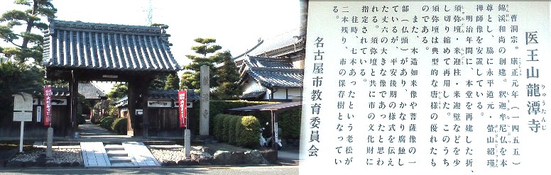 龍潭寺。名古屋の苔寺として知られています。
