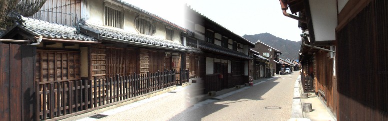 関宿京方の新所の町並み。