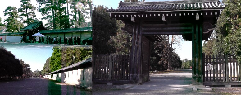 寺町御門（右）。左上は大宮御所。左下は仙洞御所西側御苑。 仙洞御所 「仙洞御所（大宮御所ふくむ） の地は、かつて聚楽第の後身として豊臣家の本邸「京都新城」のあった地であり、当時は太閤御所・ 太閤上京御屋敷などと呼ばれていた。豊臣秀吉が没した