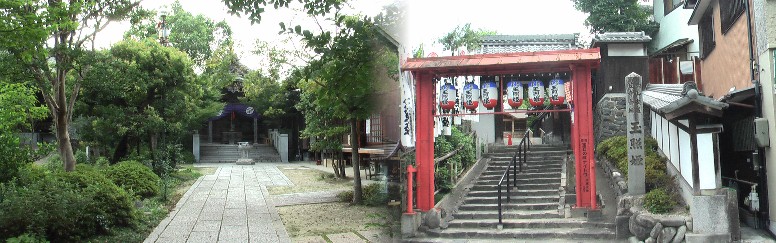 笠覆寺山門前の玉照姫を祀る泉増院。笠寺観音と玉照姫の歴史拡大