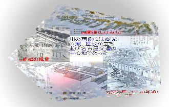 慶長１５年（１６１０年）福島正則によって開削された堀川は、名古屋城下で堀留となっていたが 天明4年（1784年)大幸川の付け替え工事と明治１０年（１８７７年）黒川開削により現在の姿になった。