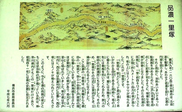 江戸から９番目：品濃一里塚。