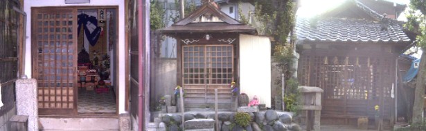 駅から東へ約３００メートル、名市大病院東側の塩付街道沿いに 点在する左から川澄地蔵、みやみち地蔵、馬頭観音、旅人の安全と供養のため 建てられ、長く引き継がれてきた。 川澄地蔵