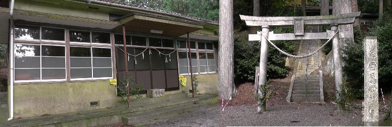 甘泉寺境内の白鳥神社。