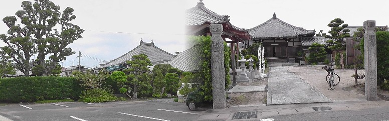 松林寺。寺付近が赤渋城跡とされます。 リンク：赤渋城 松林寺