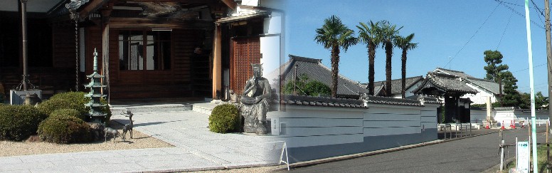 池下駅南約１キロ、松林寺と境内。曹洞宗：本尊/薬師如来。