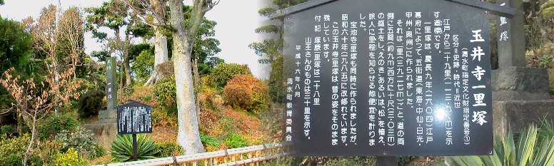 玉井寺一里塚。