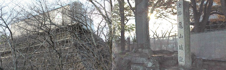 多聞櫓修理中、2011.11.1撮影。