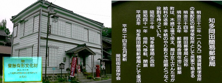 知多岡田簡易郵便局。